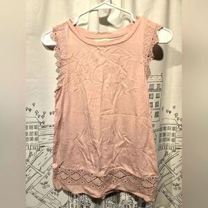 NWOT Women's Ann Taylor Loft Petites Sleeveless Top Pink Size XSP